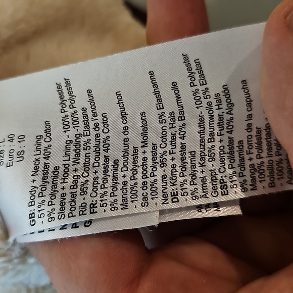 Bench Burgundy Large Zip Up Hooded Coat - Picture 7 of 7